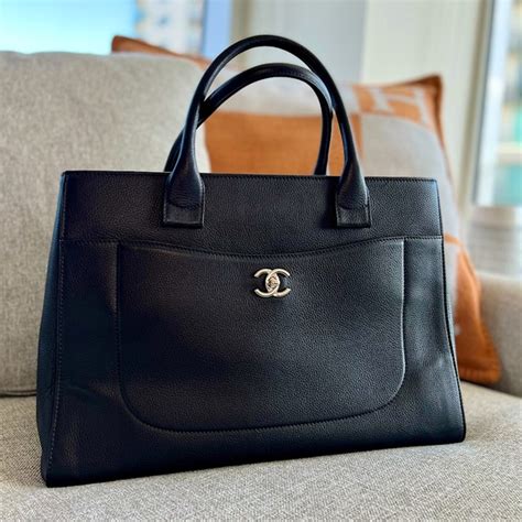 chanel executive tote new|Chanel executive shopper tote.